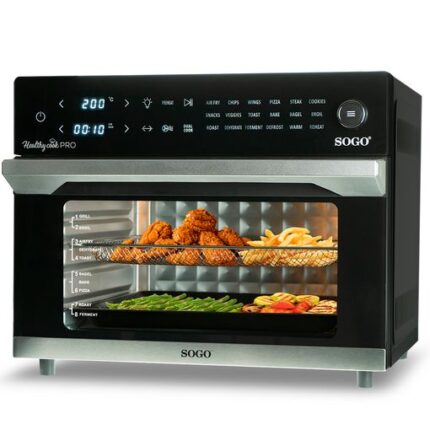 Sogo Horno Freidora Deshidratador Asador 4 en 1 Healthy Cook Pro