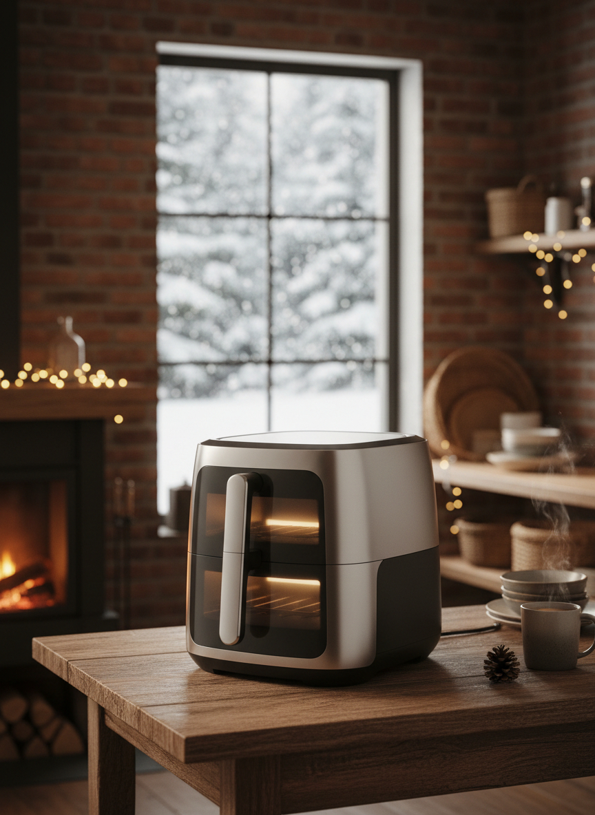 Freidora de aire en cocina